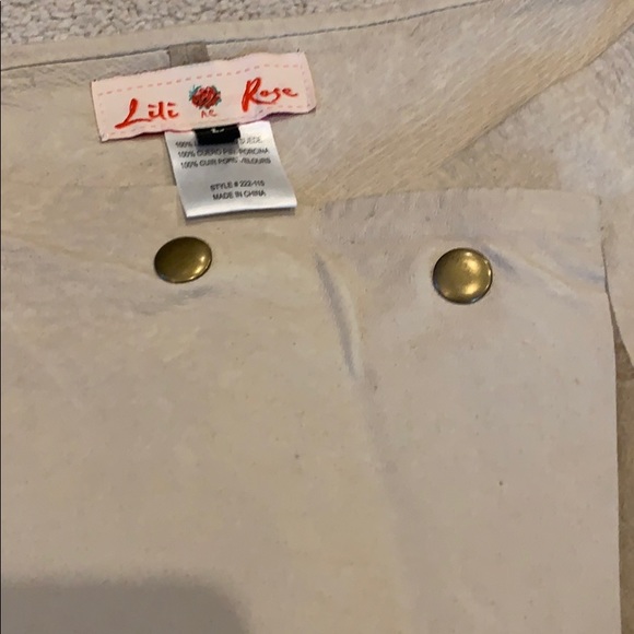 Lili Rose asymmetrical Suede skirt size large - Picture 8 of 8